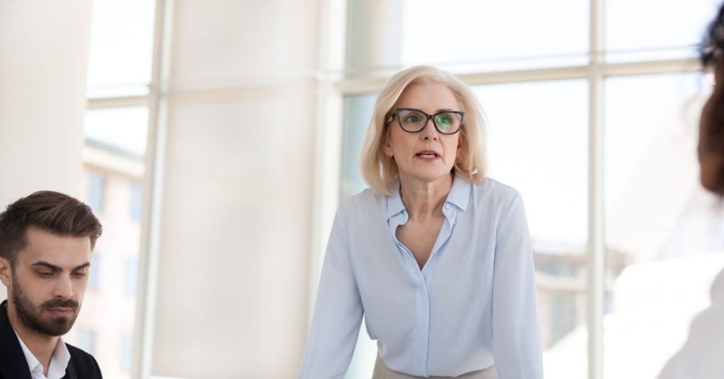 A female leader who may benefit from Young Plasma Exchange